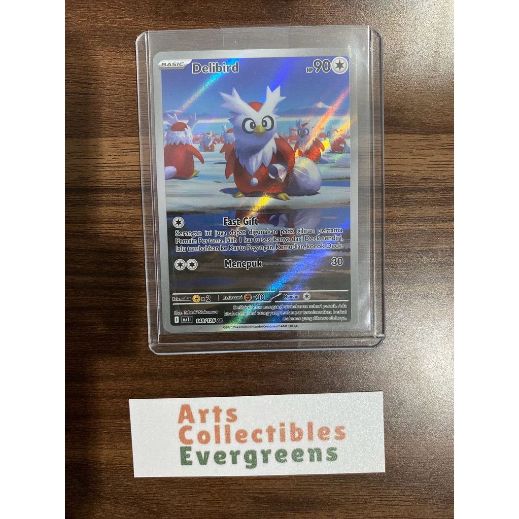 Delibird AR 148/126 MA1 Evolusi Mega (ID) Indonesia Kartu TCG Pokemon