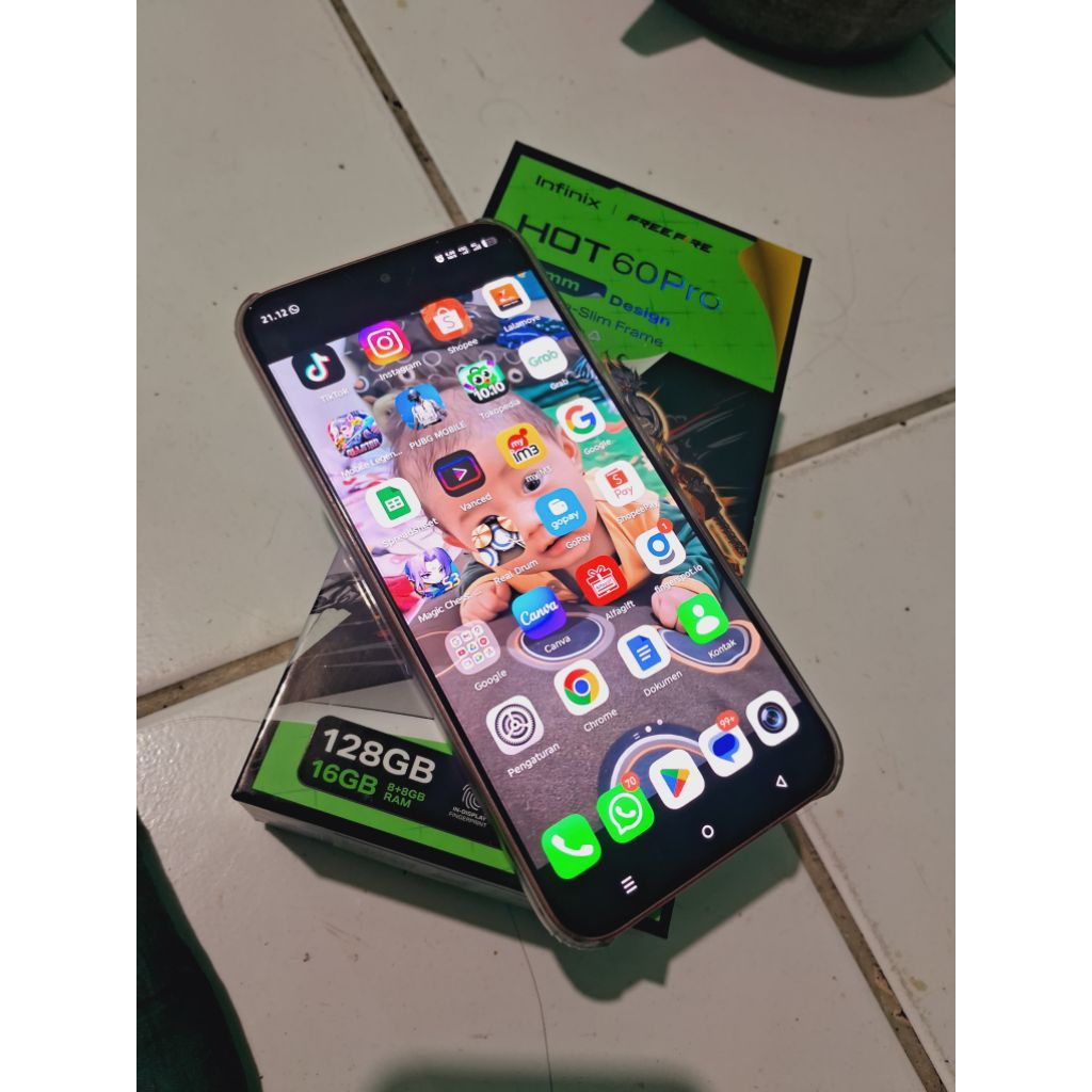 Handphone Infinix second like new