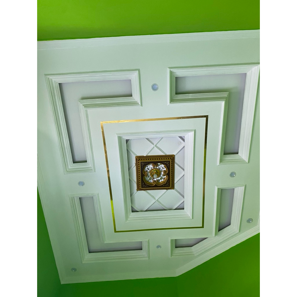 Plafon gypsum terpasang