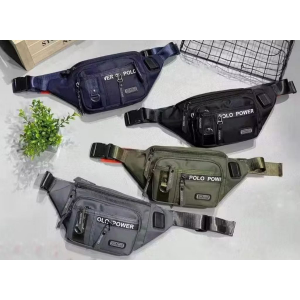 Tas pinggang waist bag pria wanita impor
