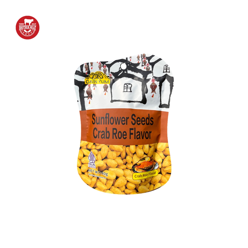 GAIN YUM Sunflower Seeds Crab Roe Flavor 40gr - Brothermeatshop