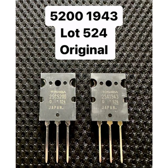 TRANSISTOR TOSHIBA 5200 1943 LOT 524 (GROSIR) / TOSHIBA LOT 524 ORIGINAL