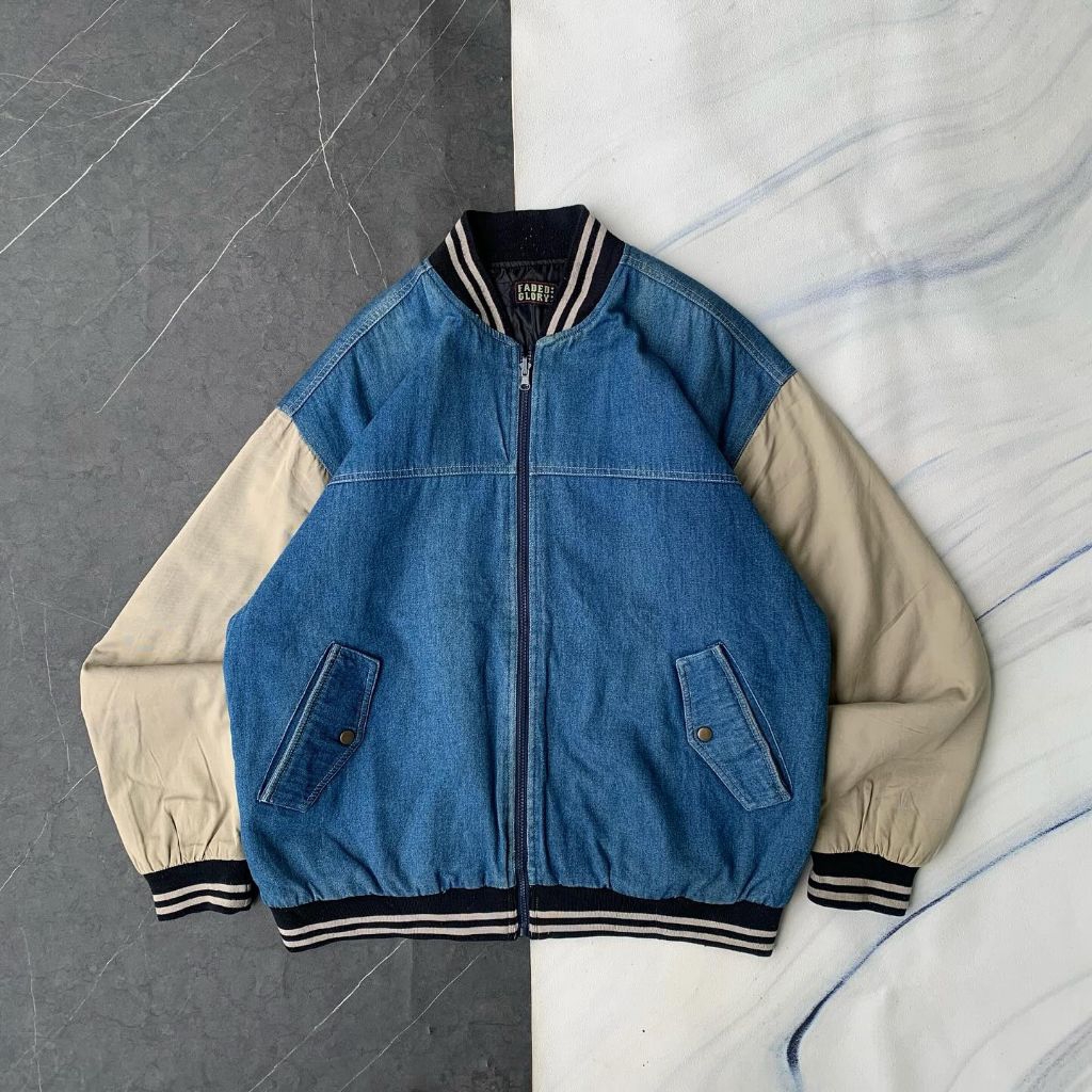Jaket Denim Faded Glory Second not nike