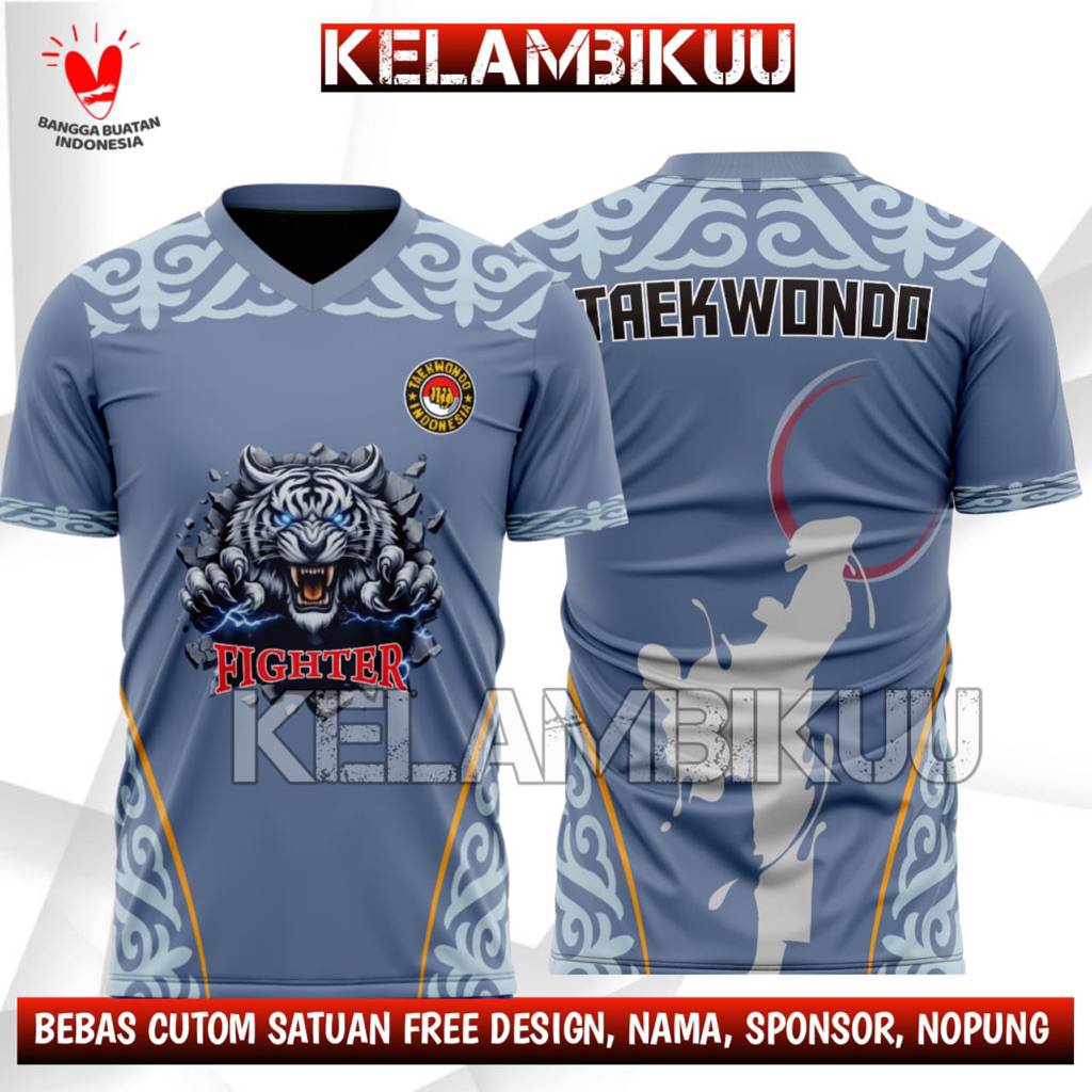 kaos jersey taekwondo printing/baju kaos bela diri taekwondo murah/kaos jersey taekwondo custom