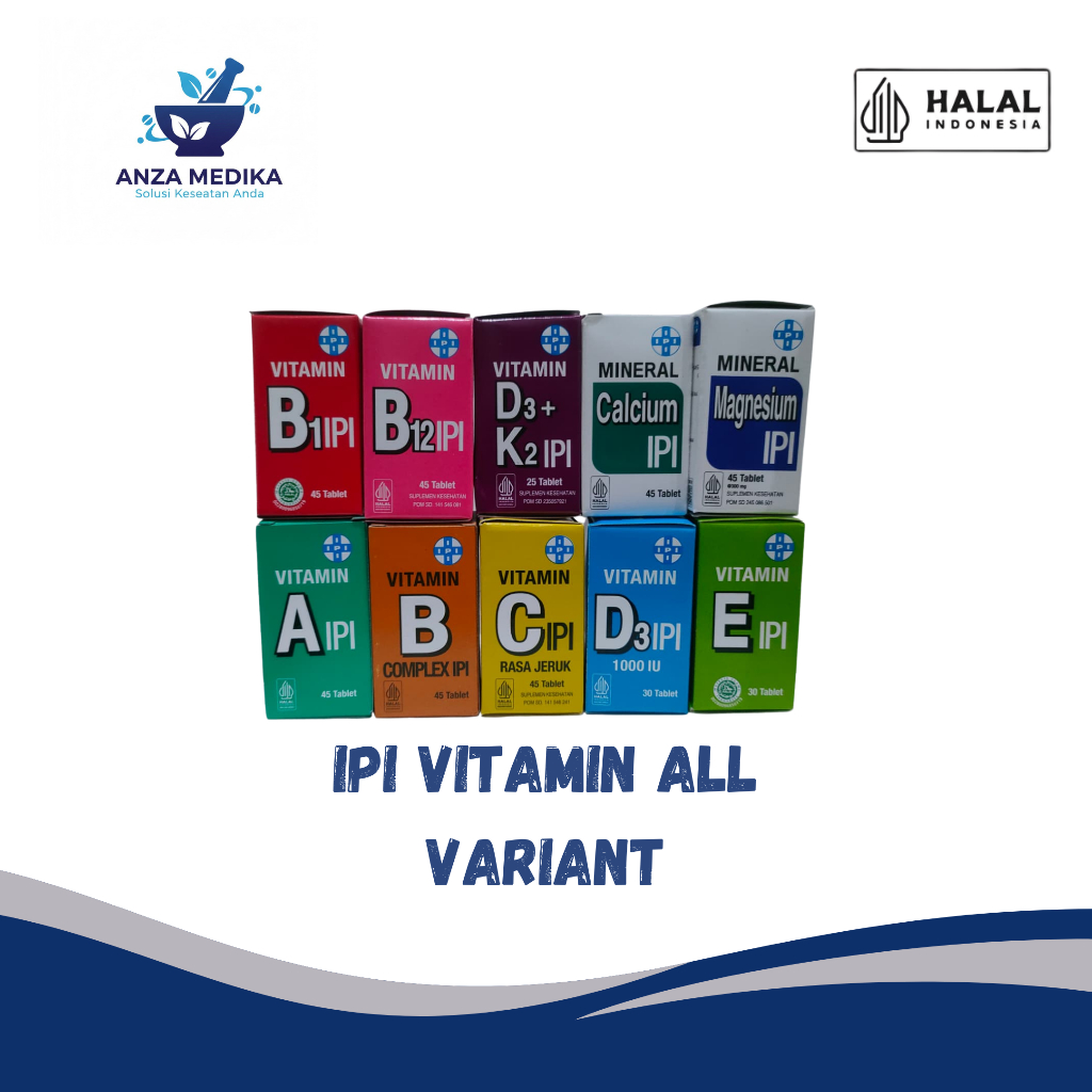 IPI Vitamin & Mineral ALL Variant - Suplemen Tubuh Sehat, Energi & Daya Tahan Lengkap