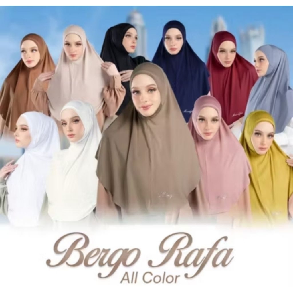 Mandjha Bergo Ivan Gunawan Fashion Original Rafa Black,Ready Navy,Broken White,Amber Green,White,Blu