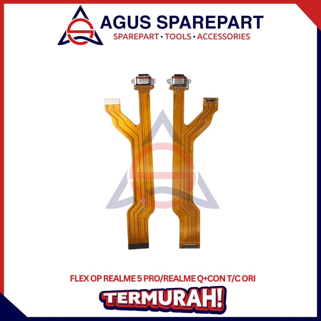 FLEXIBEL REALME 5 PRO / REALME Q + CONNECTOR CHARGER ORI