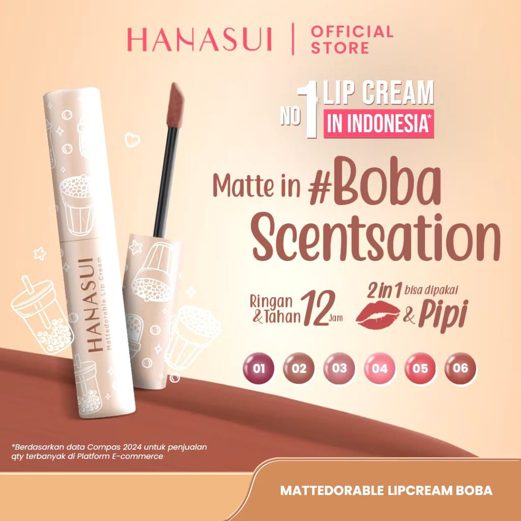 lip hanasui boba matte