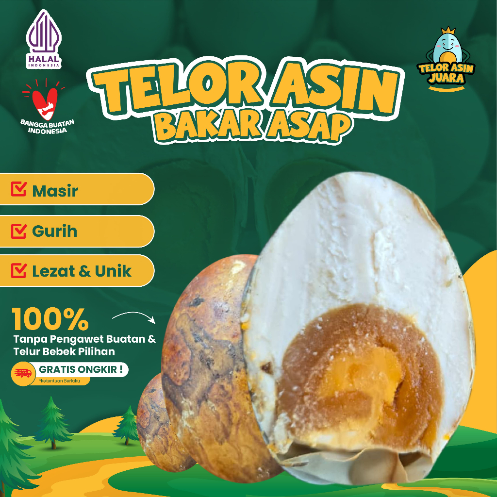 Telur Asin Bakar Asap Masir Gurih – Lezat, Unik, Langsung dari Brebes