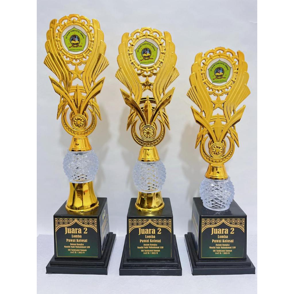 PIALA 1 SET CUP BOLA KRISTAL 1 SET Piala Bogor Murah