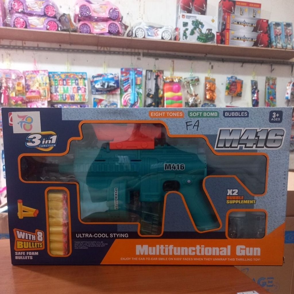 Mainan senapan water riffle m416