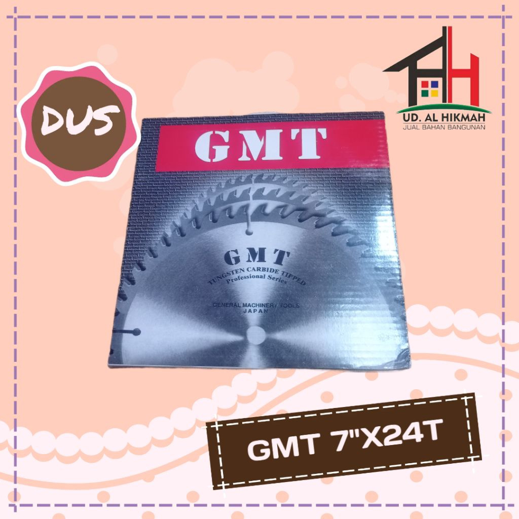 Mata Circular GMT 7 inch x 24 T / Circular Saw Blade 7"X24T GMT DUS