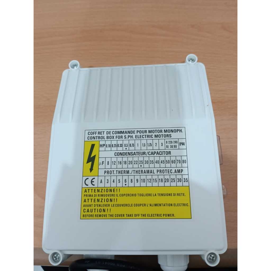 Control Panel Control Box Satellite Water Pump Submersible Pump 0.5 HP