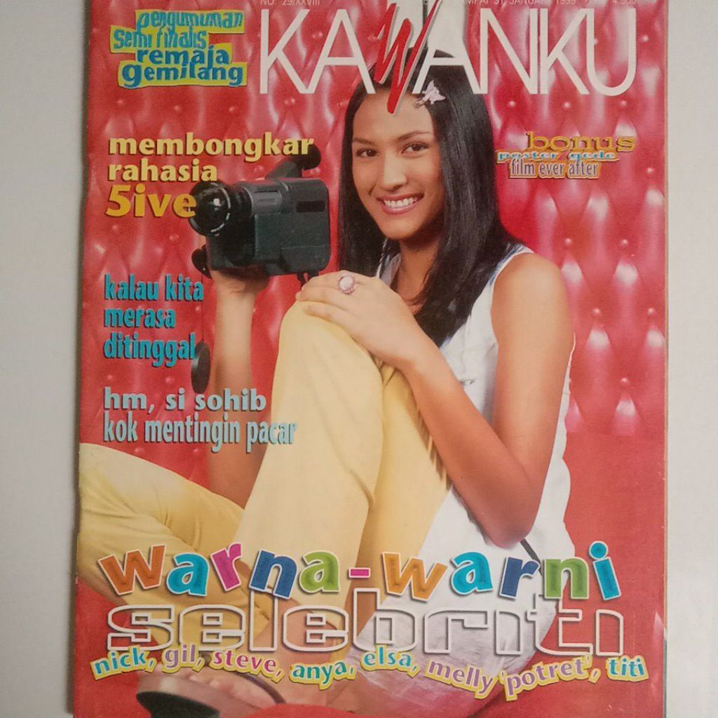Majalah Kawanku Tahun 1999 Cover Dina Olivia Yasin