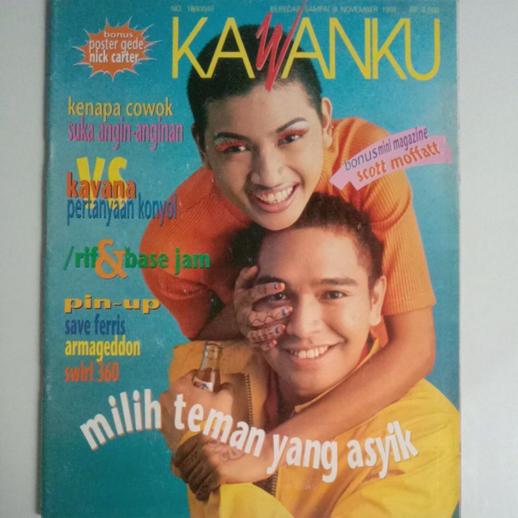 Majalah Kawanku Tahun 1998 Cover Debi & Zeki