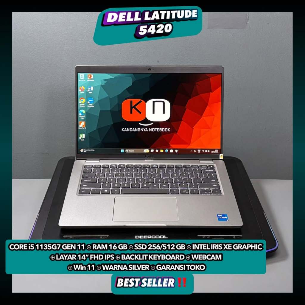 Laptop Dell Latitude 5420 i7 / i5 Gen11 Ram16/1TB second original bergaransi
