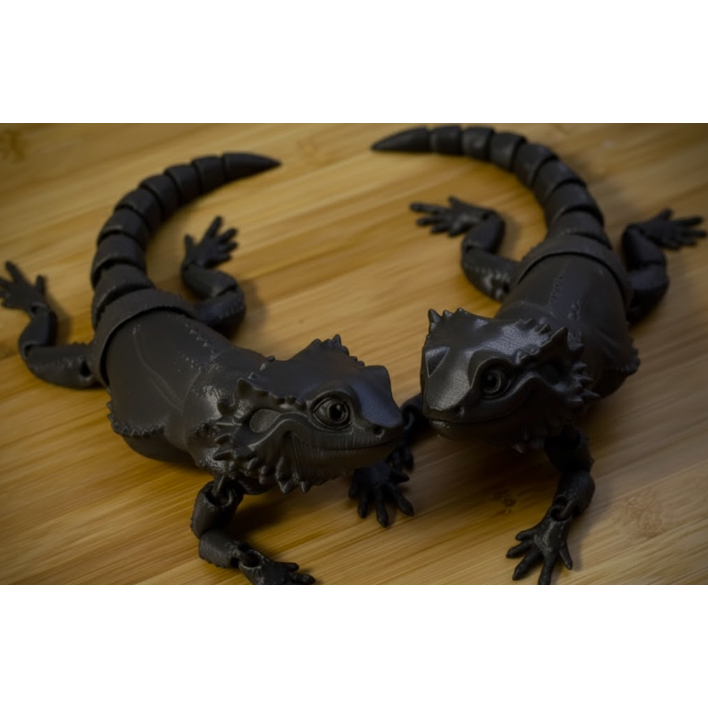 Mainan Bearded Dragon Artikulasi – Replika Kadal Gurun Bisa Digerakkan dari Plastik Berkualitas