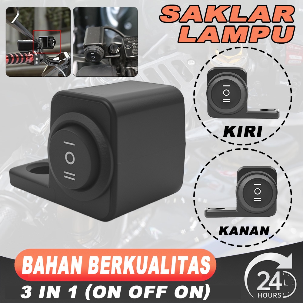 Laris SAKLAR SPION - Saklar Motor 3 Mode On Off On saklar breket switch on off lampu tembak universa