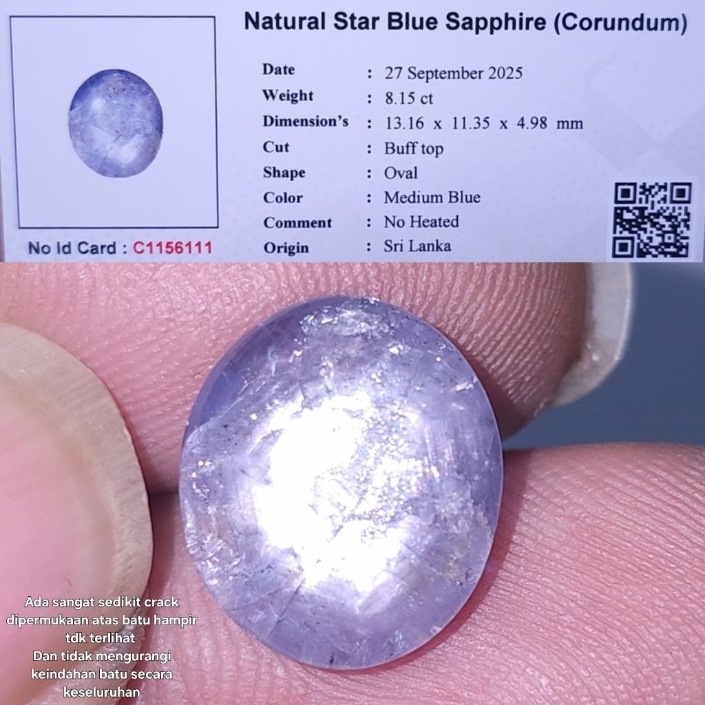 natural blue sapphire star ceylon safir srilanka no treatment