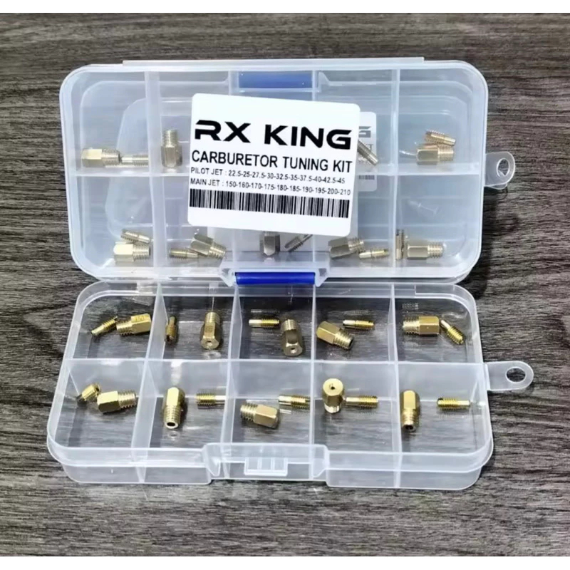 Spuyer RX KING Pilot Jet Dan main jet Keihin reparkit RX king Set main jet dan pilot jet isi 10 SET