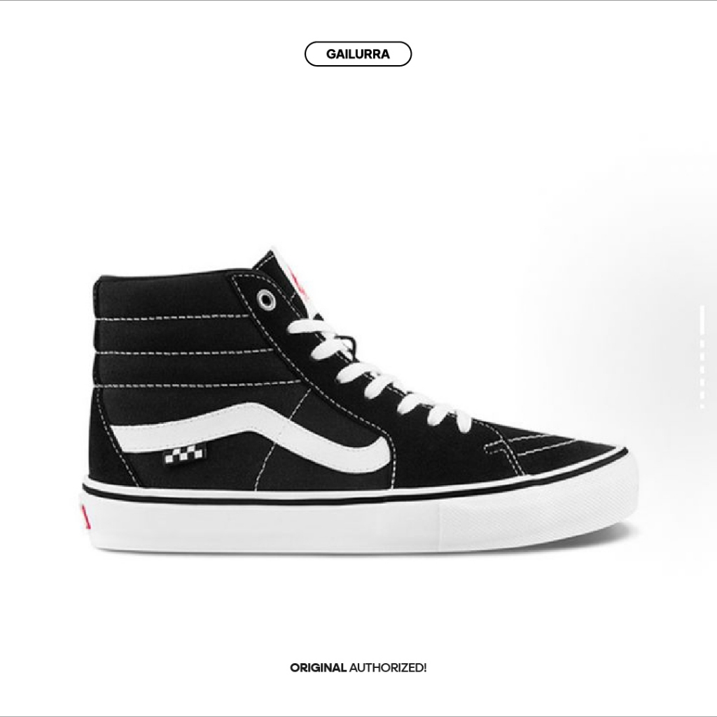 Vans Skate SK8-Hi Checkerboard Black White Original