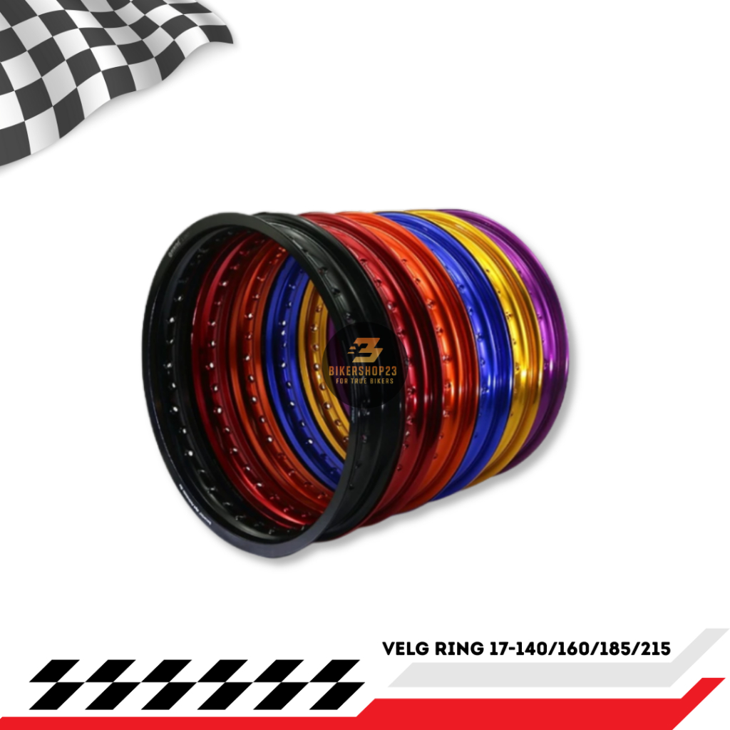 Velg Pelk Rim Aloy Motor SCARLET satuan Ring 17 140 160 185 215 ORIGINAL