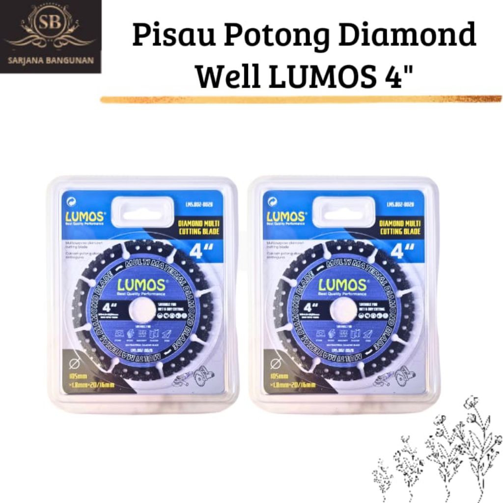 Diamond Blade/Pisau Potong/ Diamond Well LUMOS 4"