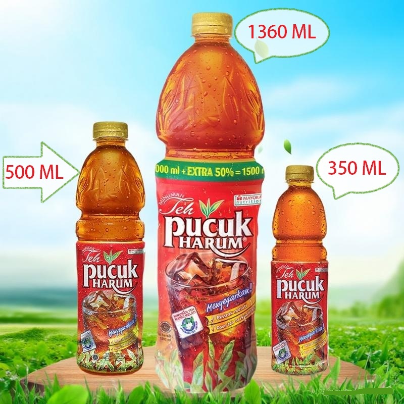 Teh Pucuk Harum Jasmine all produk teh pucuk 350 ml teh 500 ml teh pucuk 1300 ML