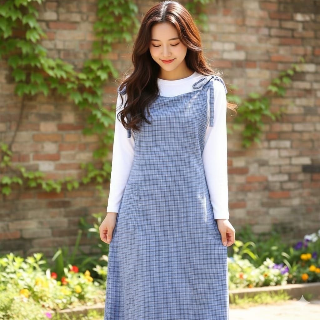 OVERALL KOTAK ANGGUN OVERALL/ JUMPSUIT OVERALL/ OVERALL KOTAK BAHAN KATUN YANDERD BY ABIDAH GALLERY