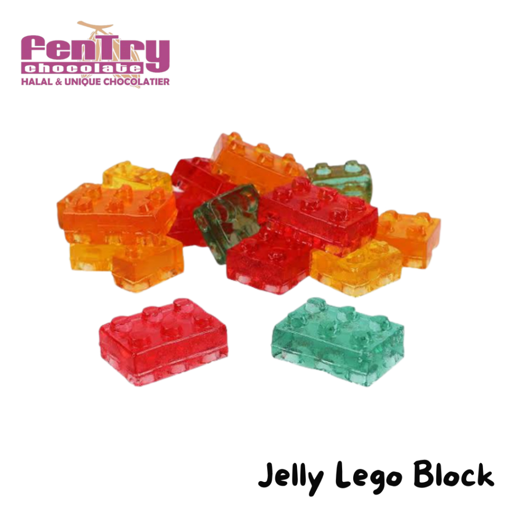 Jelly Gummy Lego Bentuk Lego Block Jeli Manis Kenyal Tiga Dimensi 1 Kg