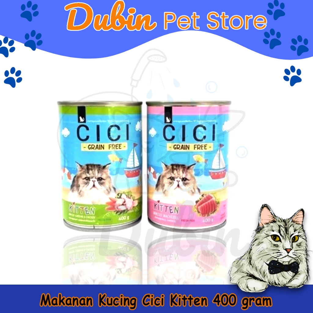 Cici Kitten Kaleng 400gram - Makanan Basah Anak Kucing Cici Wet Food