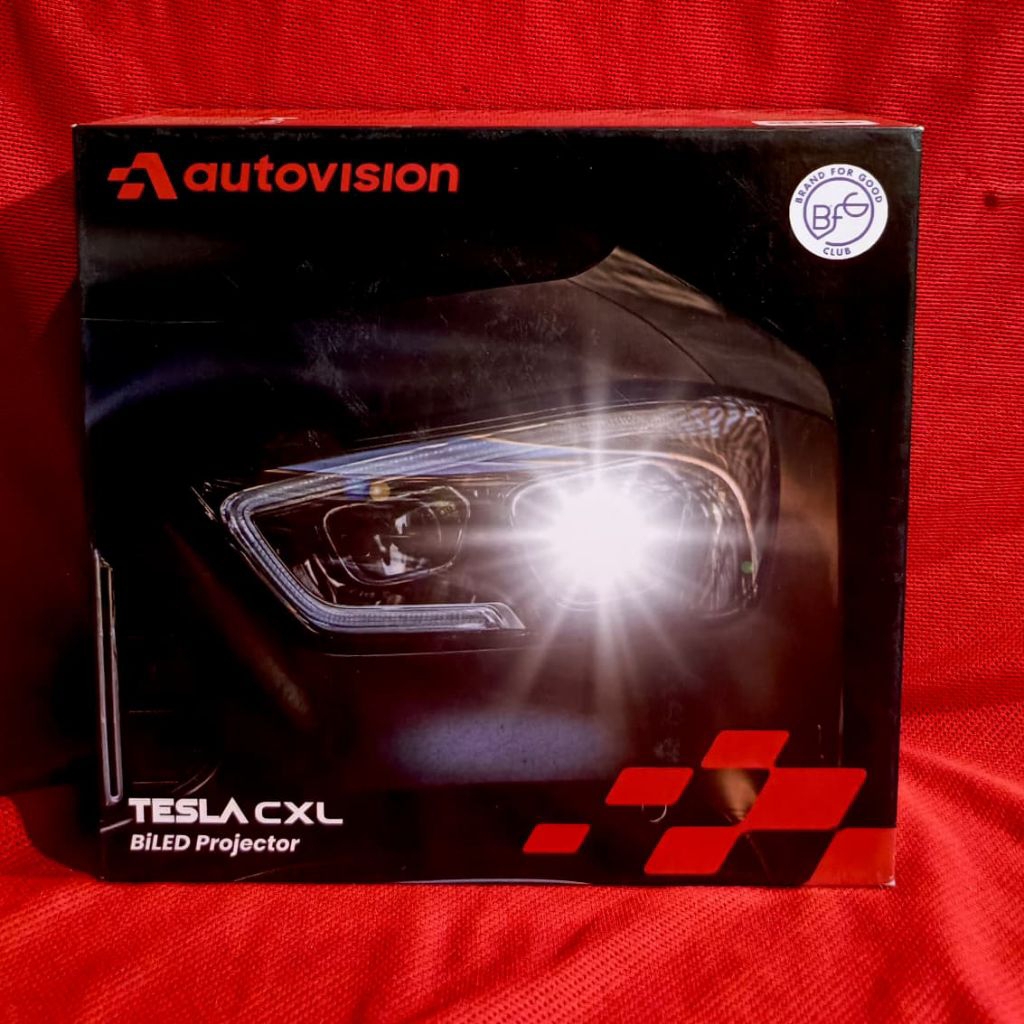 BILED PROJECTOR - AUTOVISION 3 INCH TESLA CXL -135 WATT-5700K RHD - BLUE LENS