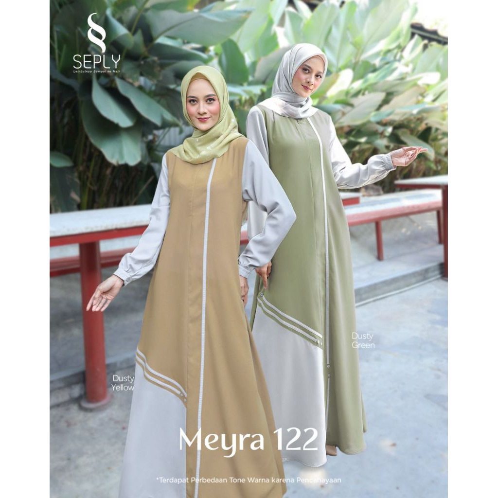 SEPLY Gamis Dewasa Daily // Meyra 122 Dusty yellow & Dusty Green //Meyra 178 Plum