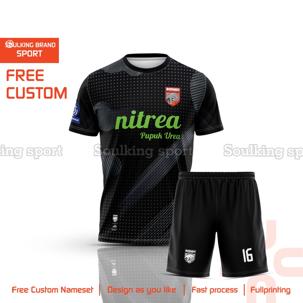 Baju Jersey Bola Borneo FC 2025 - 2026 Goalkeeper Home Away Third Liga 1 Indonesia Free Custom Nama 