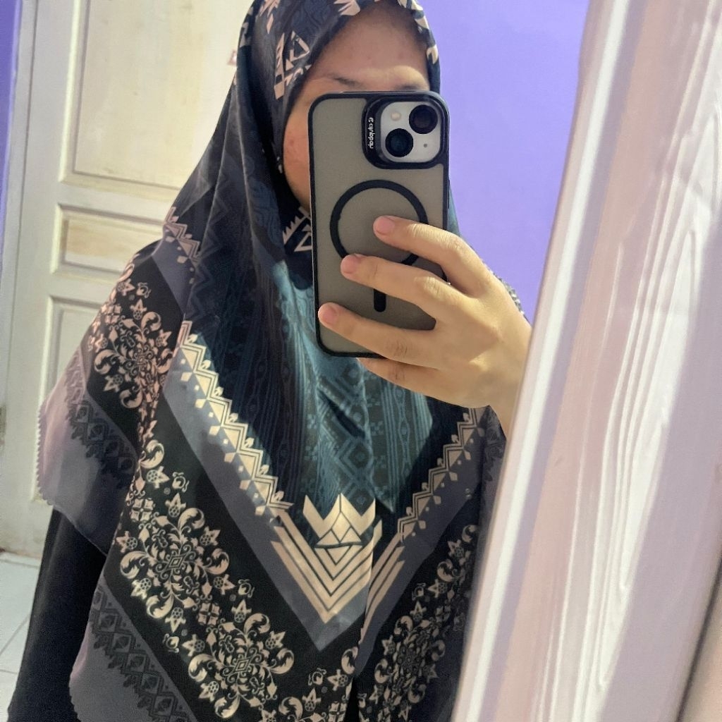 HIJAB SYAR'I BAHAN VOAL MOTIF PRINTING