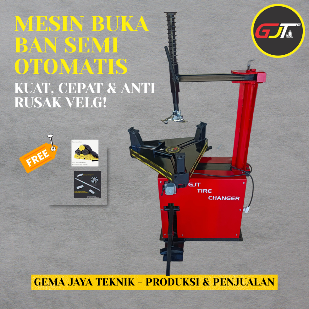 Tyre Changer 10-21" Motor Dan Mobil Mesin Pembuka Ban Semi Otomatis Motor Alat Buka Ban