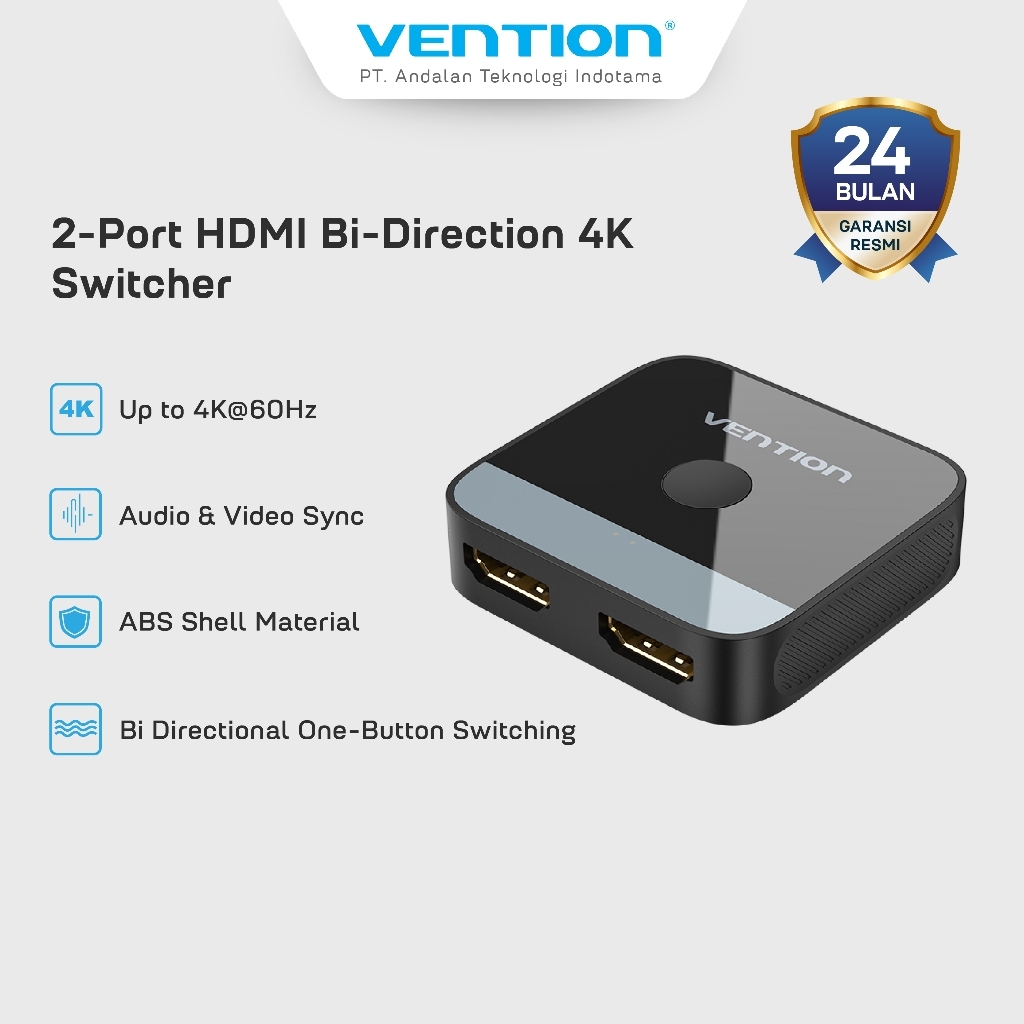 Vention HDMI Switcher  2 in 1 Out - AKO