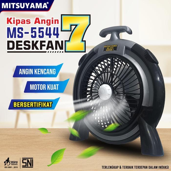 kipas angin 8 inchi seri 7 MS-5544 merk mitsuyama desk fan meja lantai SNI ms5544 ms 5544