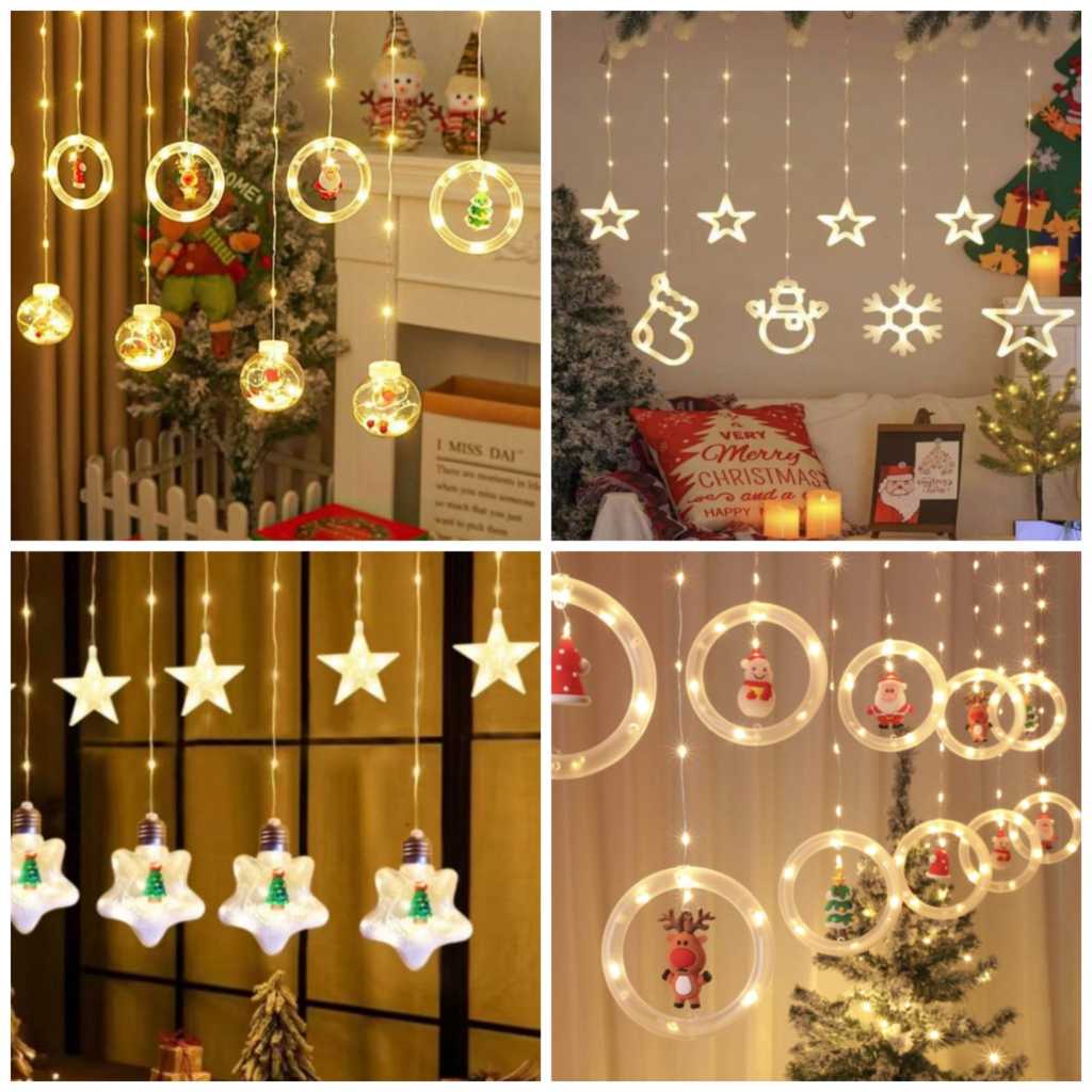 Yeraya Lampu Natal Decorative Bintang Aksesoris WarmWhite Kualitas 4 Meter lampu pohon natal panjang