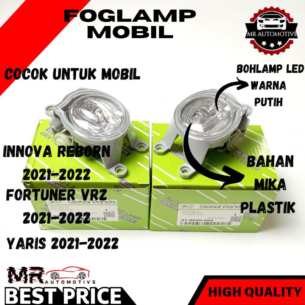Fog Lamp Foglamp LED Innova Reborn Fortuner VRZ, Yaris 2021-2022 Original