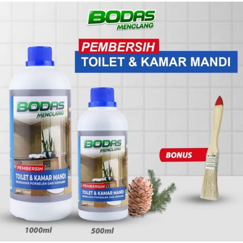 Bodas Pembersih Kerak Porselen 1 Liter – Kamar Mandi Kinclong Seperti Baru Lagi