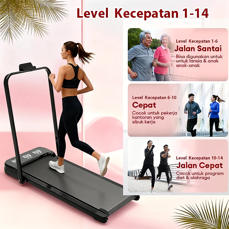 SOARFLY Treadmill Listrik Walking Pad Running Treadmill treadmill lipat treadmill portable