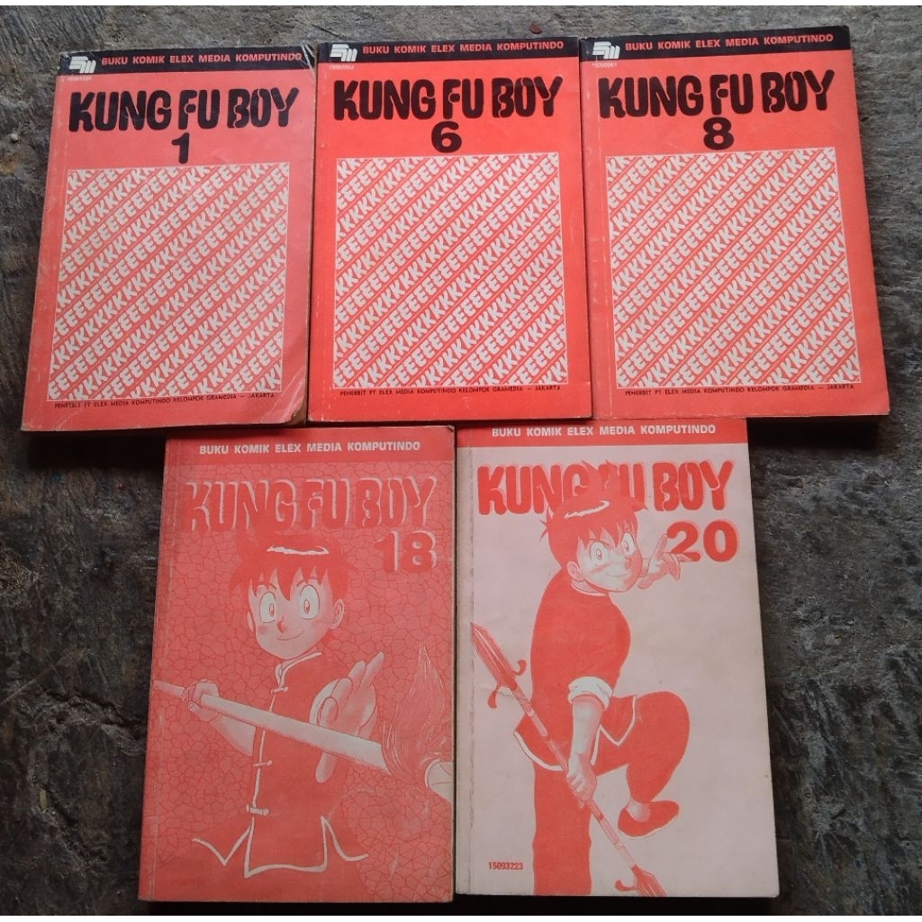 KOMIK KUNGFU BOY CABUTAN VOL.1,6,8,18,20 ORI