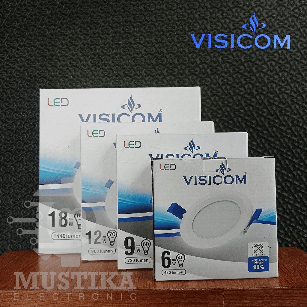 downlight led,led panel,lampu plafon visicom garansi 1 tahun