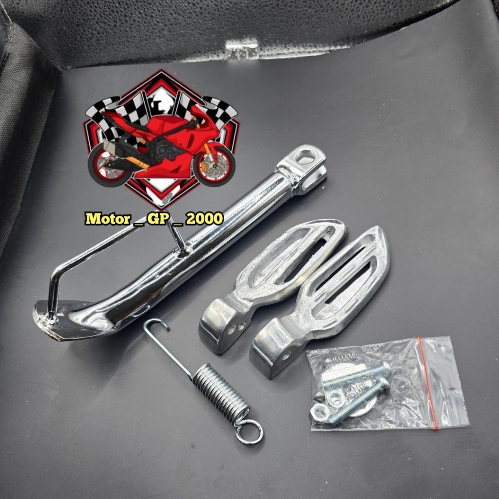 FOOTSTEP STEP PIJAKAN FUSTEP INJEKAN KAKI BELAKANG SCOOPY VARIO BEAT PLUS STANDAR SAMPING RING 14 HO