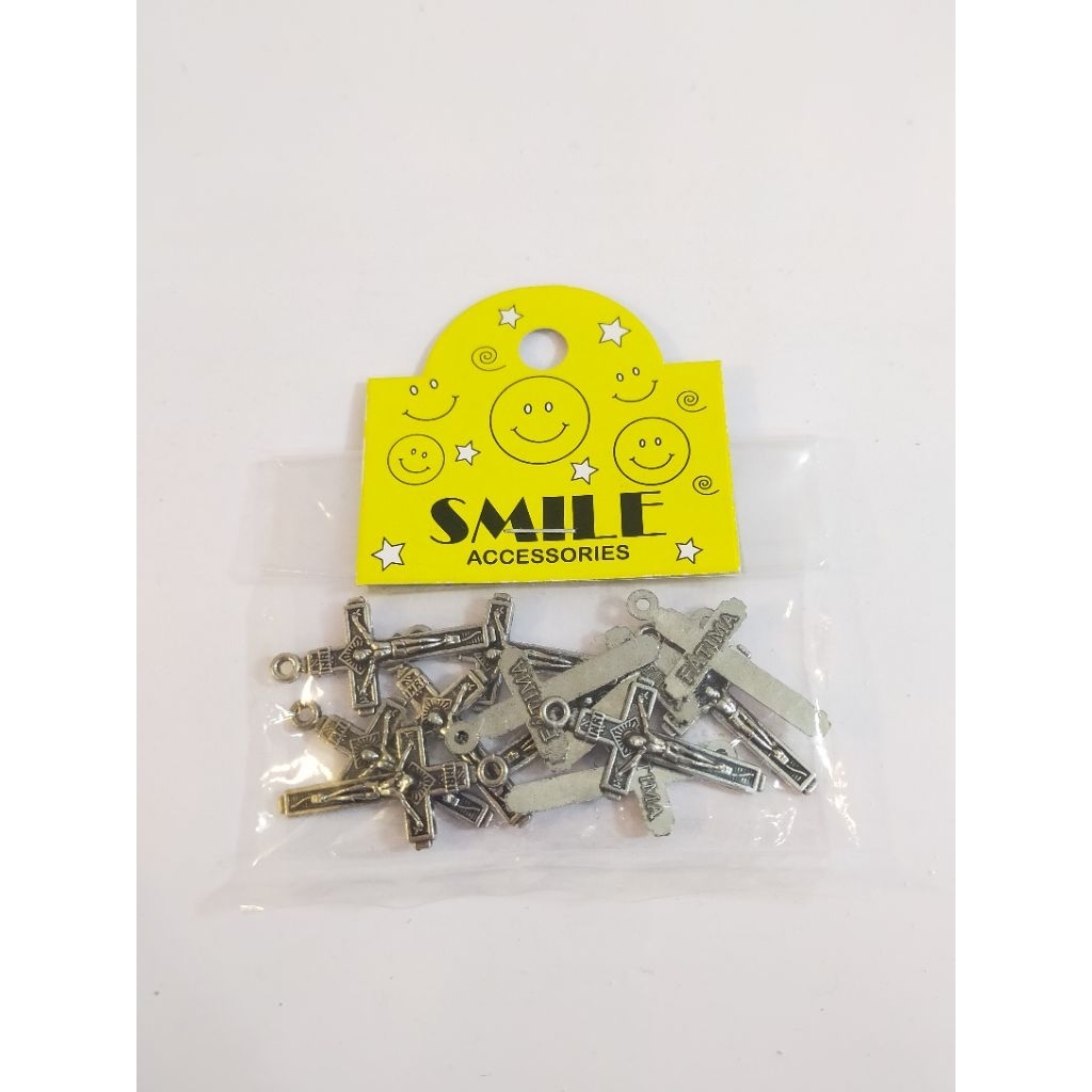 Liontin Salib Fatima A060 P7/57 - Liontin Salib - Salib Mini - Bahan Rosario - Liontin Rosario - Sal