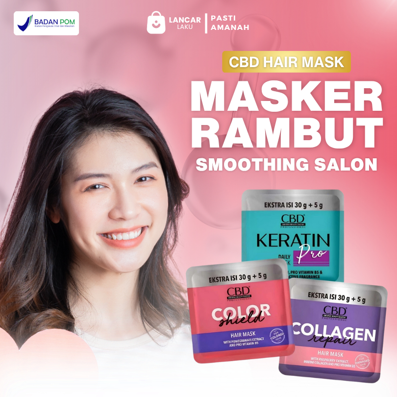 Masker Rambut Kering Dan Mengembang Vitamin Rontok Pelurus Permanen Tanpa Catok Hairmask Smoothing K