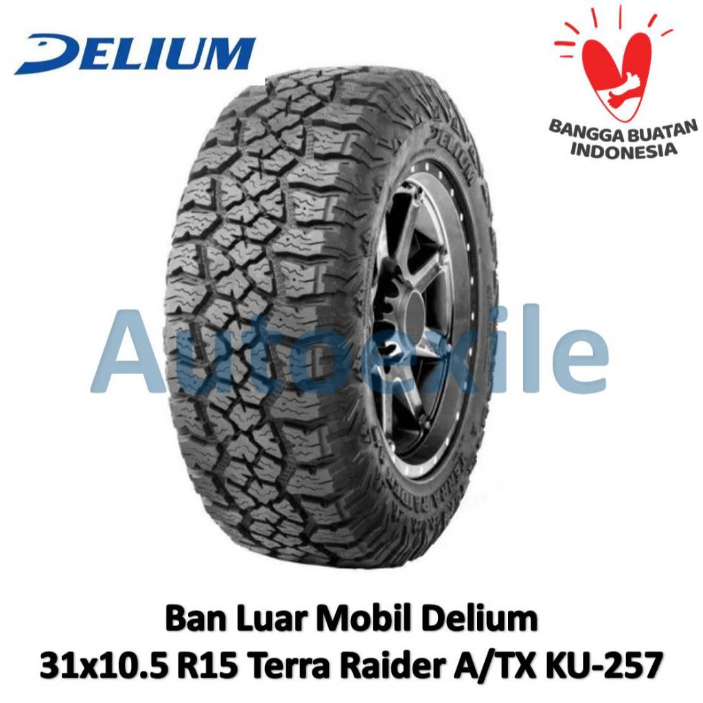 Delium 31x10.50 R15 Terra Raider A/TX KU-257 31x10.50R15 31x10.5 Ring 15 31x10.5R15 Ban Luar Tubeles