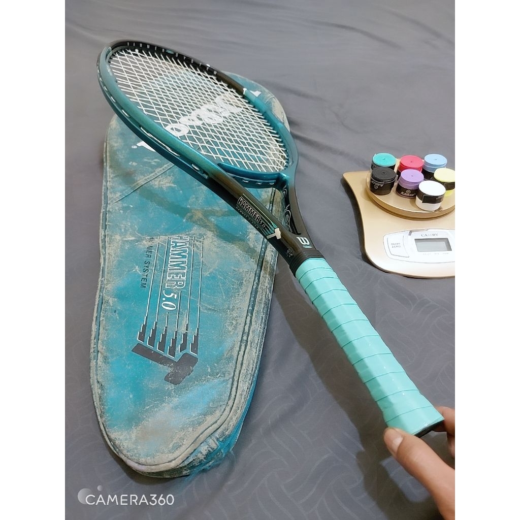 RAKET TENIS ORIGINAL WILSON HAMMER 5.0 BEKAS 275 GRAM