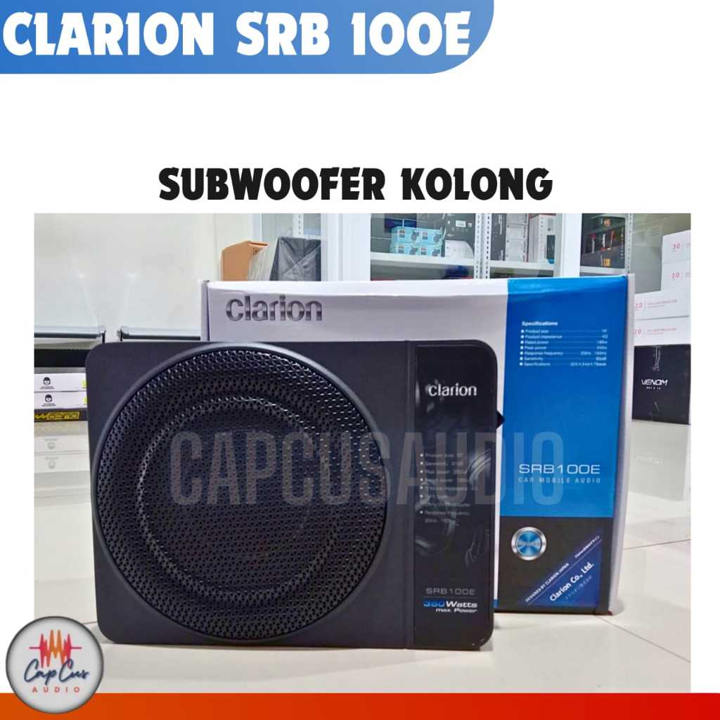 CLARION SRB100E - Subwoofer Active 10" Speaker Bluetooth